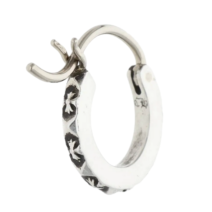Chrome Hearts 'Silver' Mini Hoop Earrings