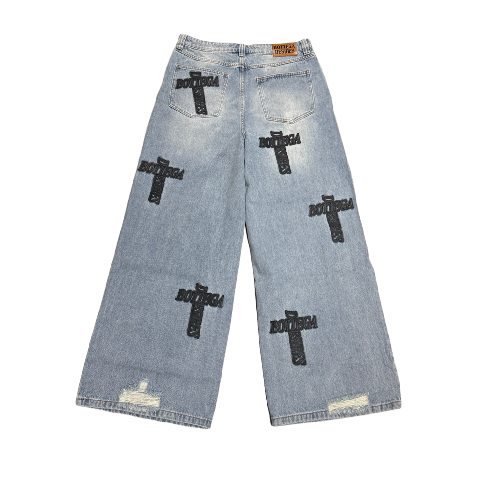 Bottega Desires 'Holy Grail' Light Blue Jeans