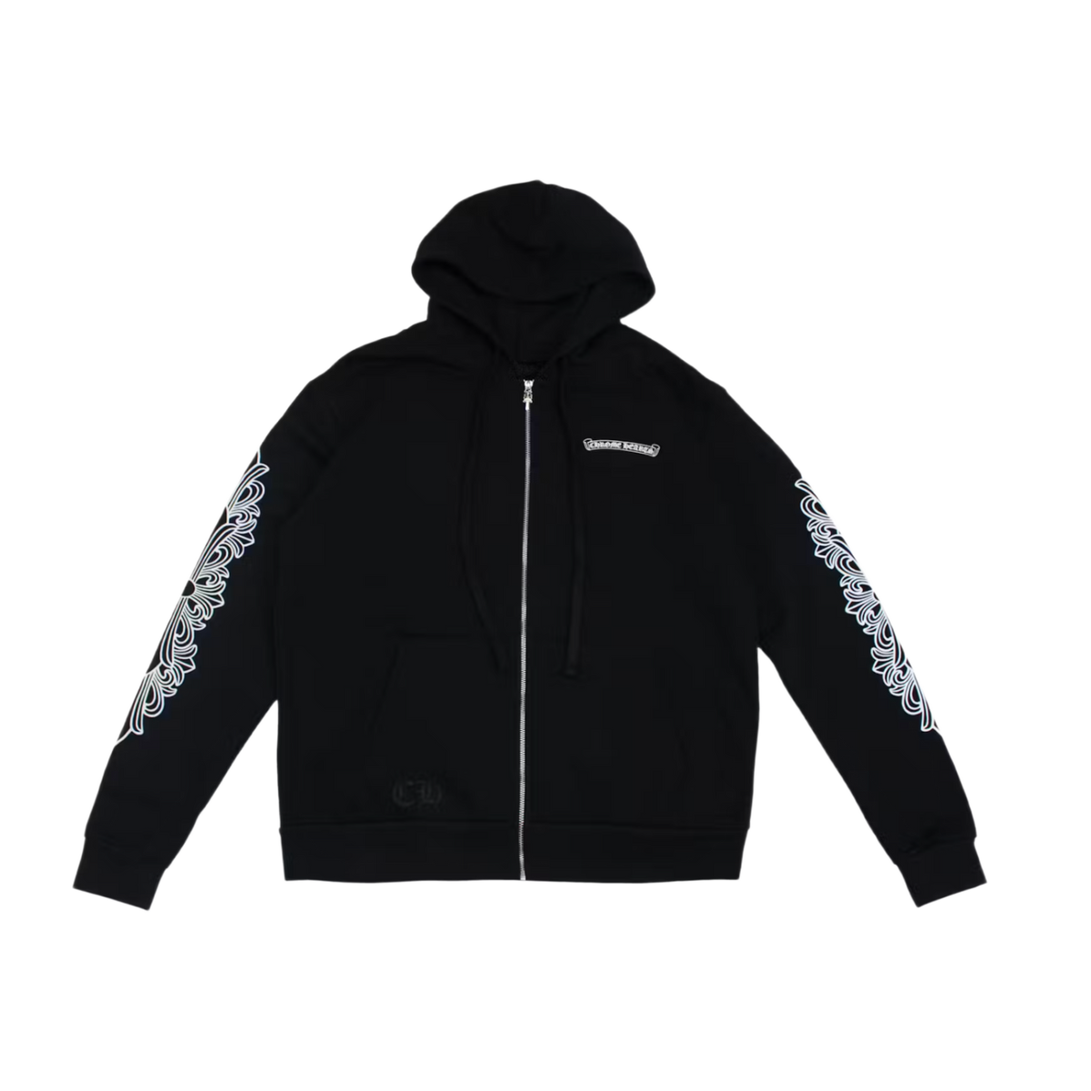 Chrome Hearts 'Black' Dagger Eye Chart Zip Up Hoodie
