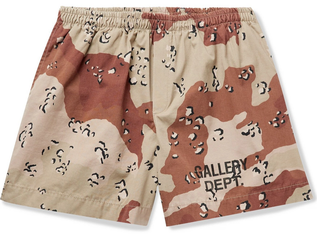 Gallery Dept 'Chocolate Chip' Camo Shorts