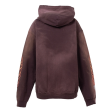 Kamiya 'Skull Flame' Brown Zip-Up