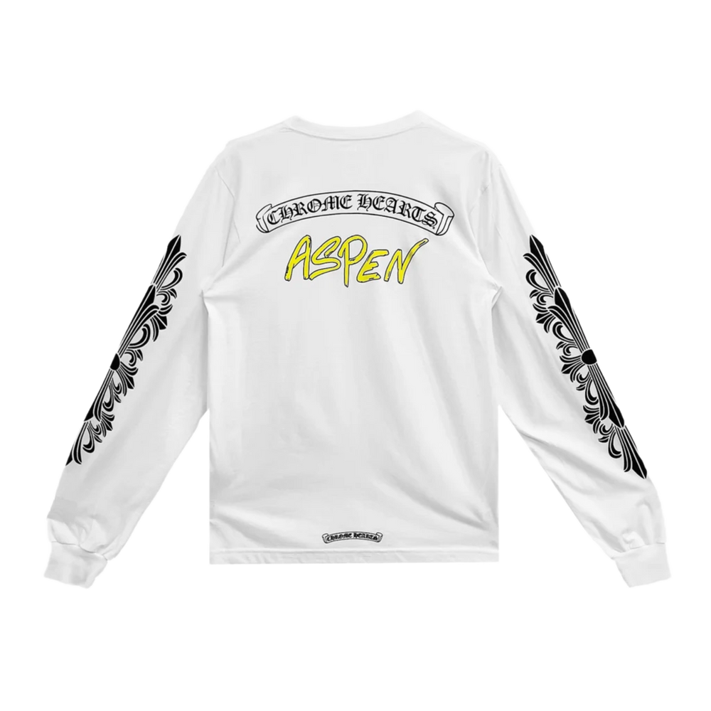Chrome Hearts ‘White’ Aspen Exclusive Floral Longsleeve Tee