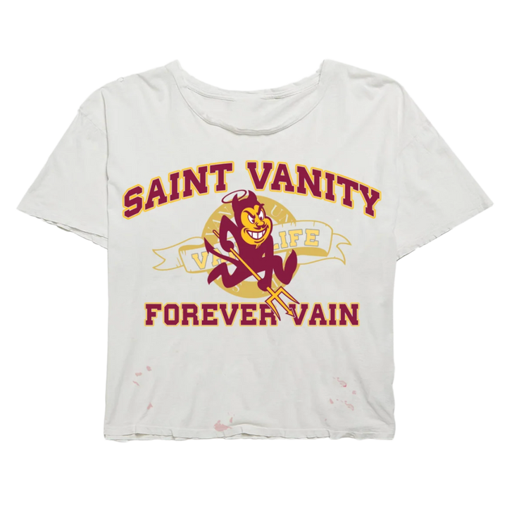 Saint Vanity 'White' Sun Devil Tee