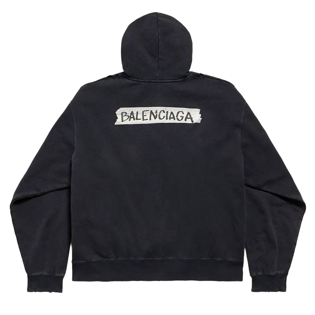 Balenciaga 'Masking Tape' Zip-up Hoodie