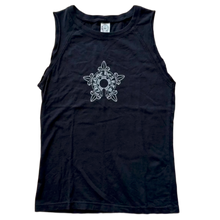 Chrome Hearts Vintage Womens 'Horseshoe Star' Sleeveless Black Tank Top