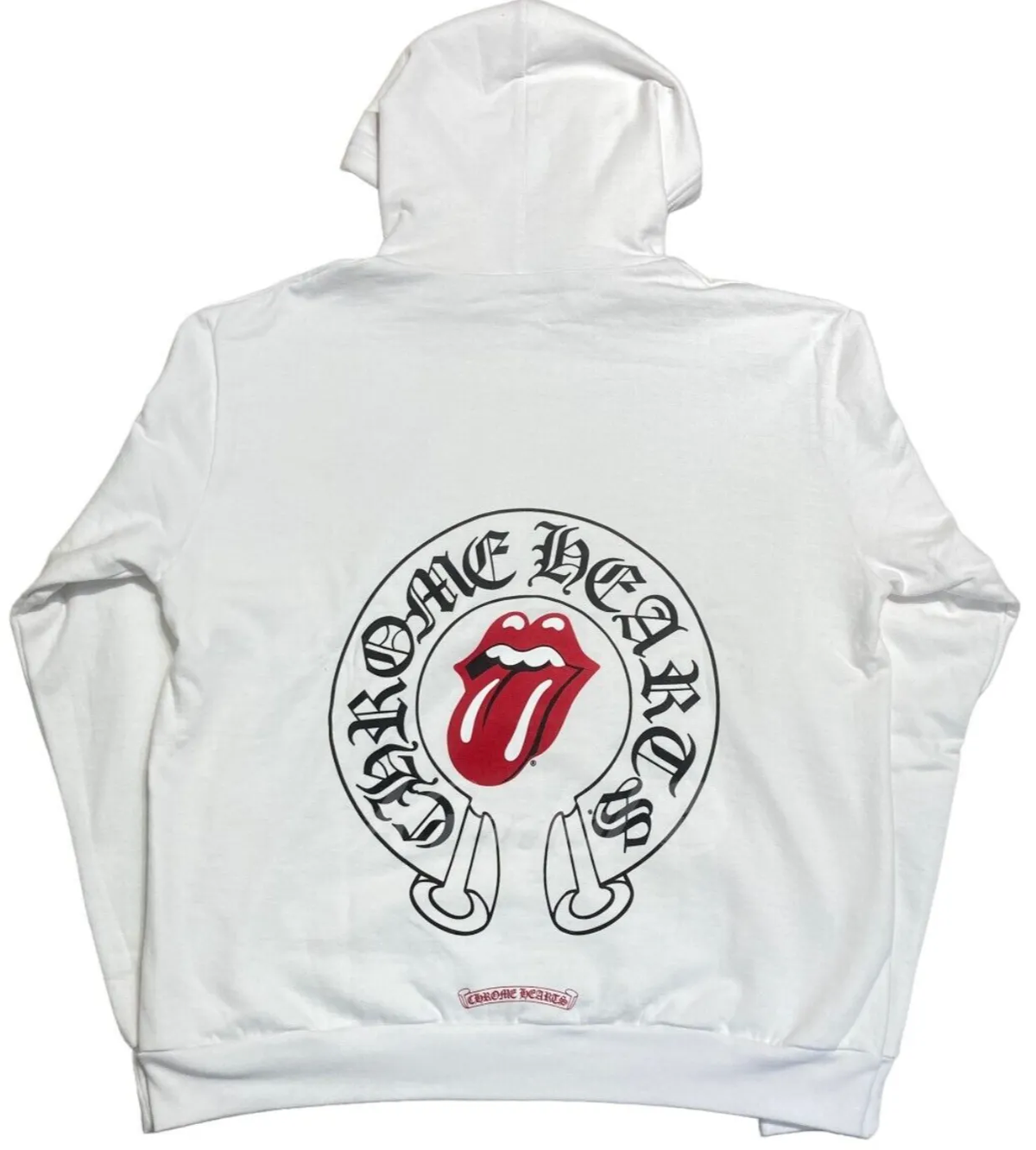 Chrome Hearts 'Rolling Stones' White Hoodie