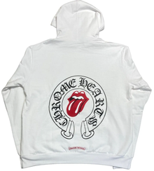 Chrome Hearts 'Rolling Stones' White Hoodie