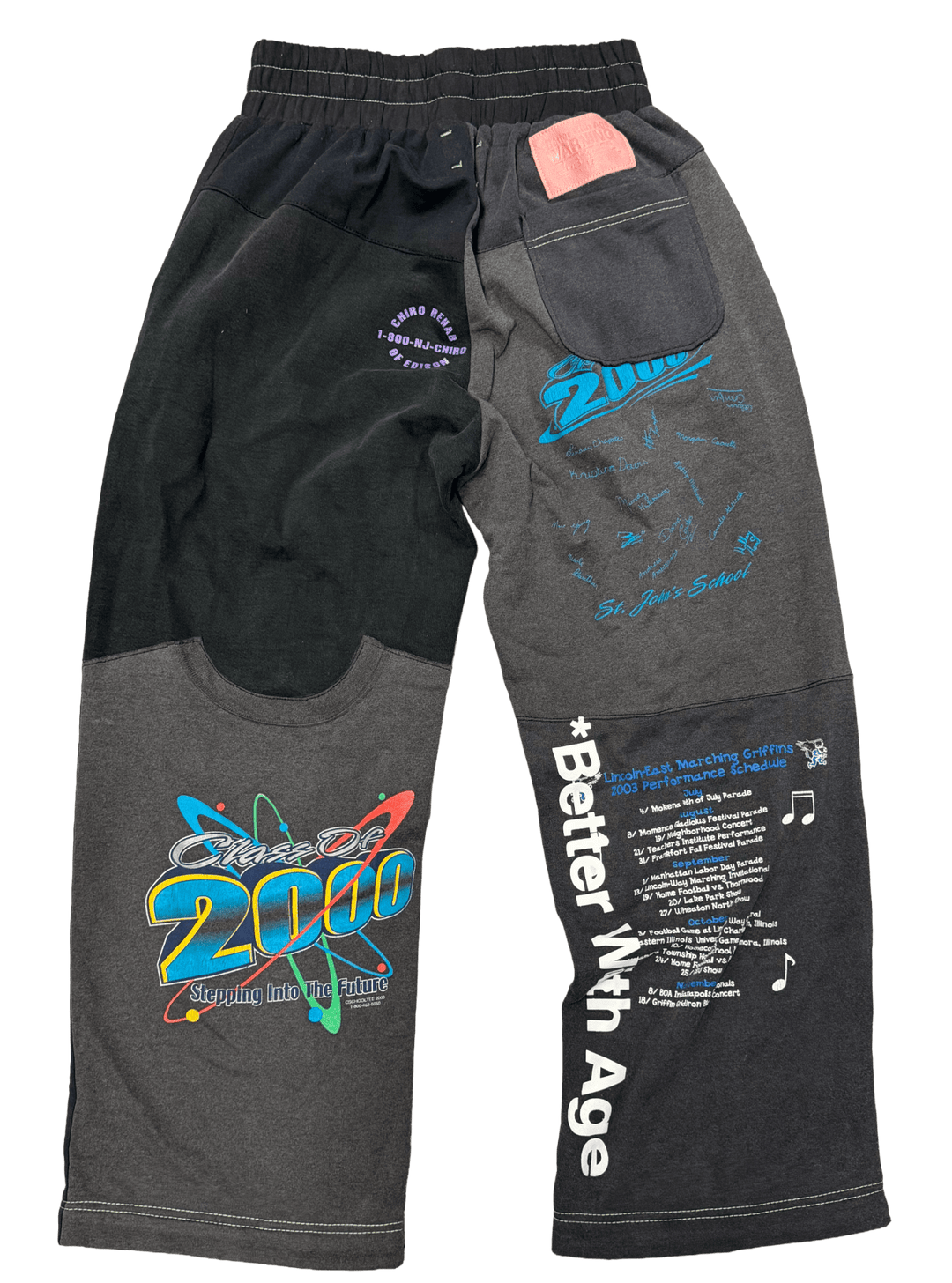*Better With Age 'Black' Remoir Reconstructed Sweatpants