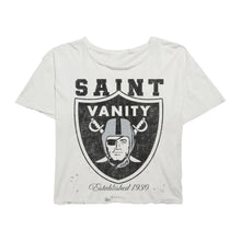 Saint Vanity 'Raiders' White Distressed Tee