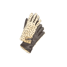 Chanel 26A 'Beige, Black, & Gold' Metiers d'art Turnlock Lambskin Women's Gloves