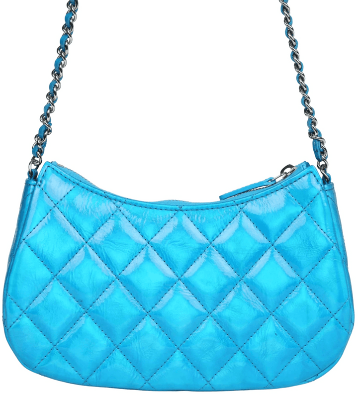 Chanel 'Blue' 24C Metallic Mini Hobo Bag