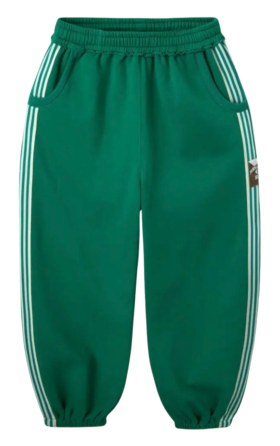 Gold+Vintage Gallery Raspberry Hills 'Green' Lil Leon Scrunch Sweats