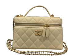 Chanel 'Light Beige' Top Handle Long Vanity Case