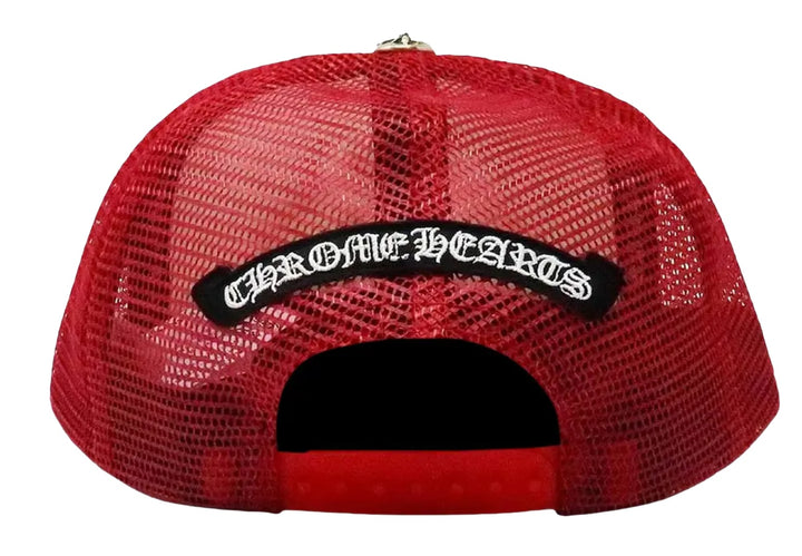 Chrome Hearts CH Hollywood Red/White/Blue Trucker Hat