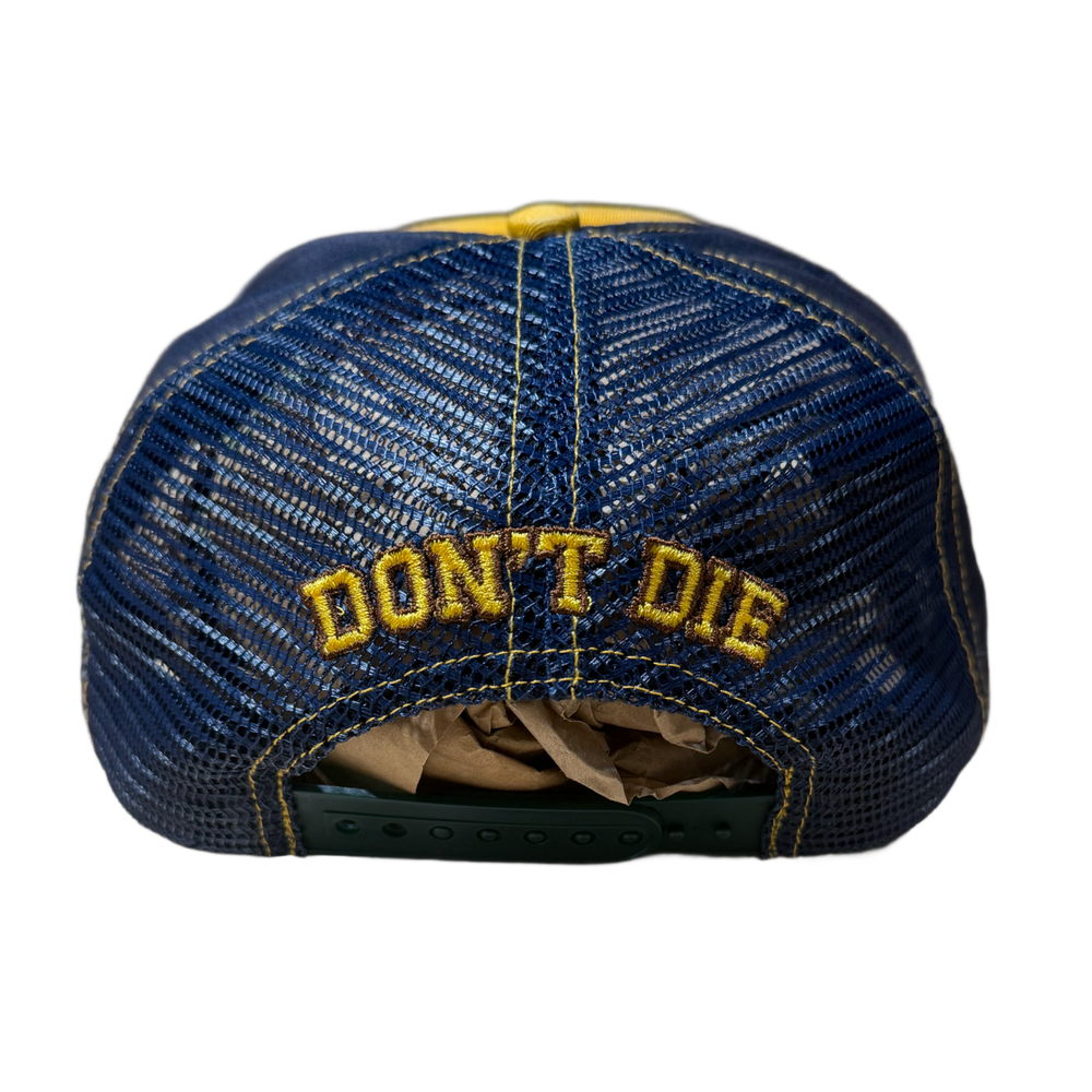 Happy Memories Don't Die HMDD 'Yellow' Distressed Trucker Hat