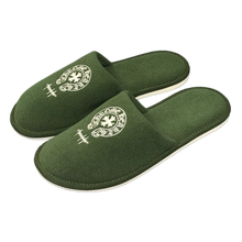 Chrome Hearts 'Honolulu' Olive Hotel Slippers