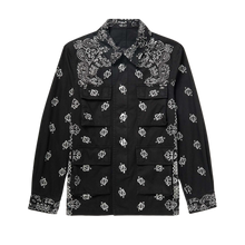 Amiri 'Black' M-65 Bandana Print Denim Jacket