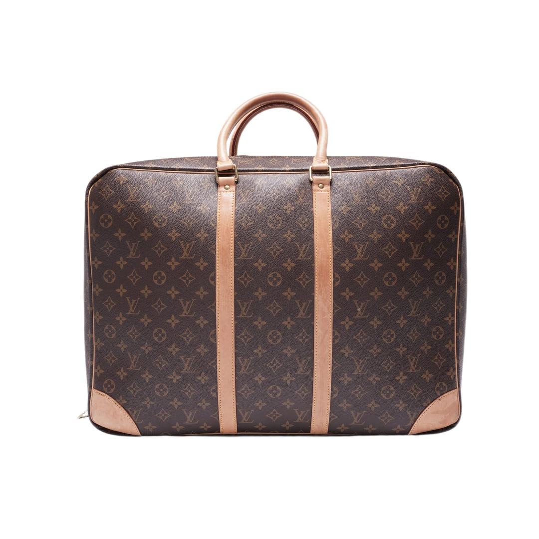 Louis Vuitton 'Brown Monogram' Sirius 55 Suitcase Canvas Travel Bag