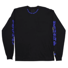 Chrome Hearts 'Blue Logo' 1988 Black Longsleeve Tee
