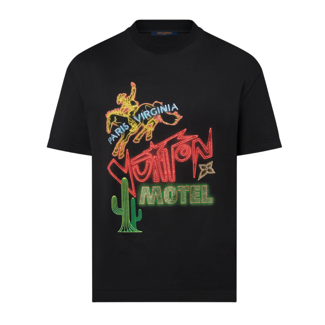 Louis Vuitton 'Virginia Motel' Black Tee