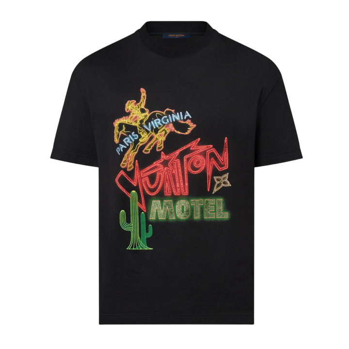 Louis Vuitton 'Virginia Motel' Black Tee