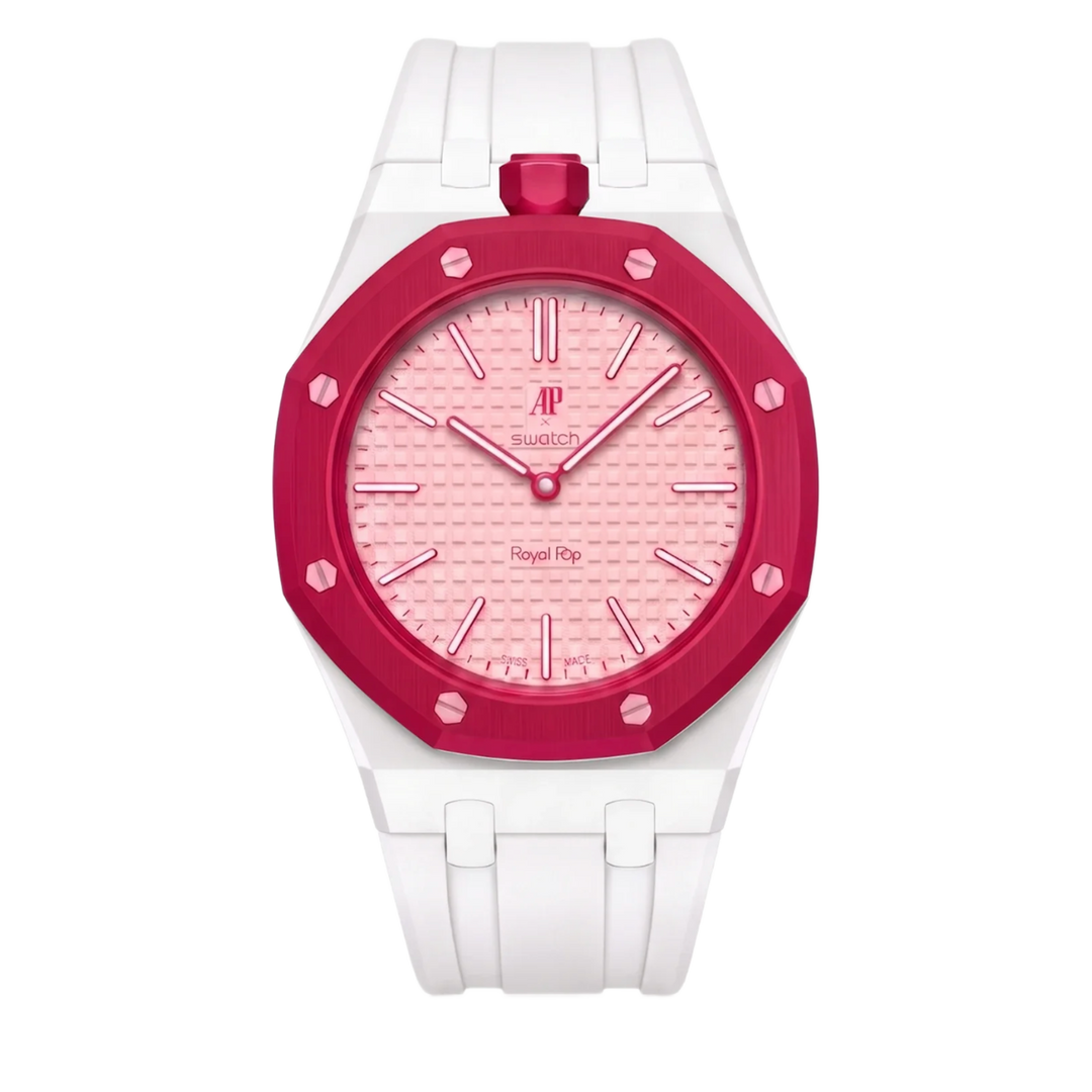 Swatch x Audemars Piguet AP Bioceramic 'Otto Rosso' Royal Pop Watch SX03R100N