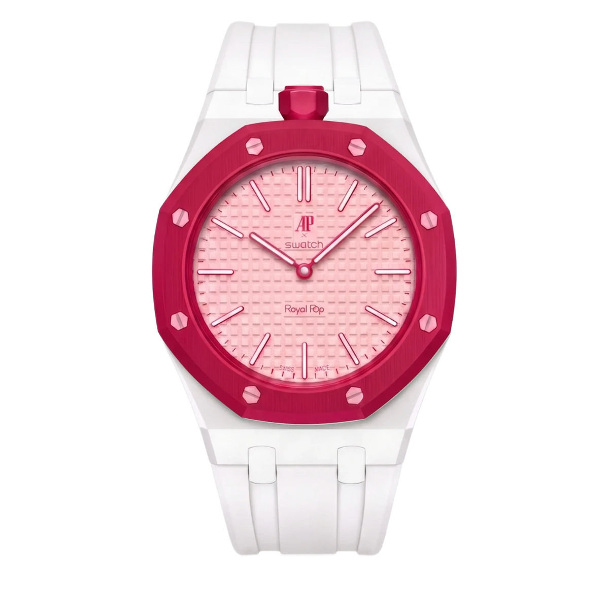 Swatch x Audemars Piguet AP Bioceramic 'Otto Rosso' Royal Pop Watch SX03R100N