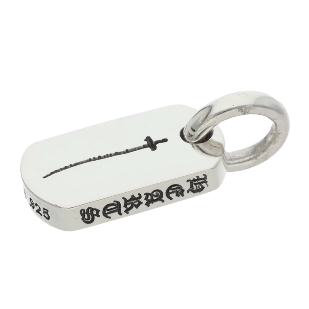 Chrome Hearts 'Silver' Aoyama Mini Dog Tag Pendant