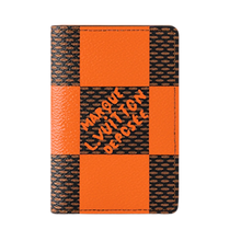 Louis Vuitton 'Damier Pop Orange' Pocket Organizer Wallet