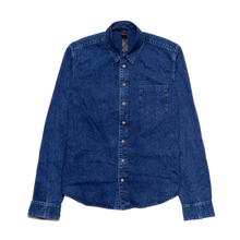 Chrome Hearts 'Black Cross Patch' Denim Button Up Shirt