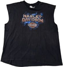 Harley Davidson 'Tomb Stone' Rhinestone Vintage Tee
