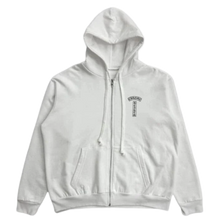 Chrome Hearts 'White' T Bar Scroll USA Zip Up Hoodie