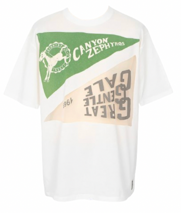 Kapital 'Burn Out Jersey' White  Tee