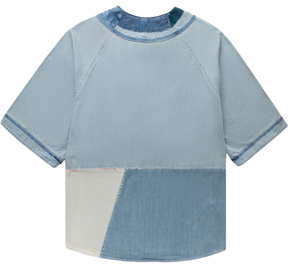 Kapital 8oz Reconstruction Denim 'Great Kountry' Baseball Shirt