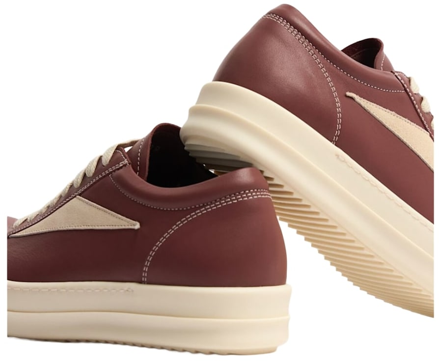 Rick Owens 'Rosewood' Leather Vintage Sneaks