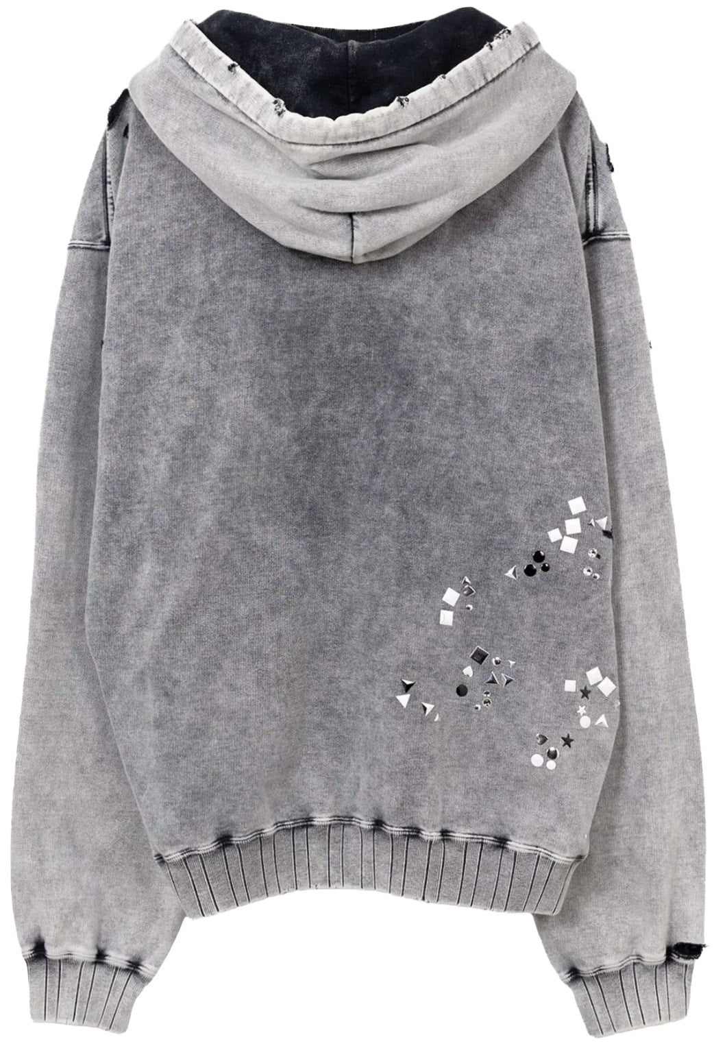 Maison Mihara Yasuhiro 'Embellished' Grey Hoodie