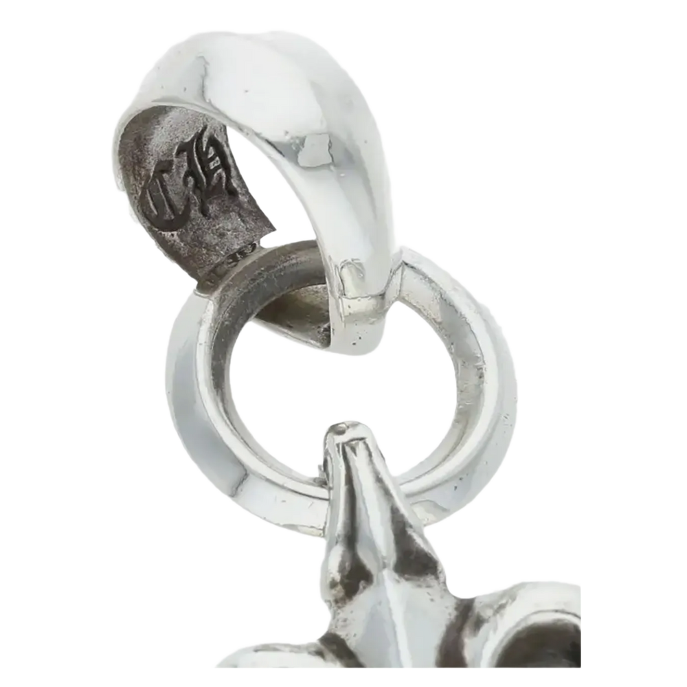 Chrome Hearts 'Fleur' Silver Pendant with Bail