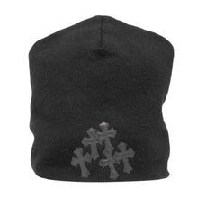 Chrome Hearts 'Black' Flooded Patch Cashmere Beanie