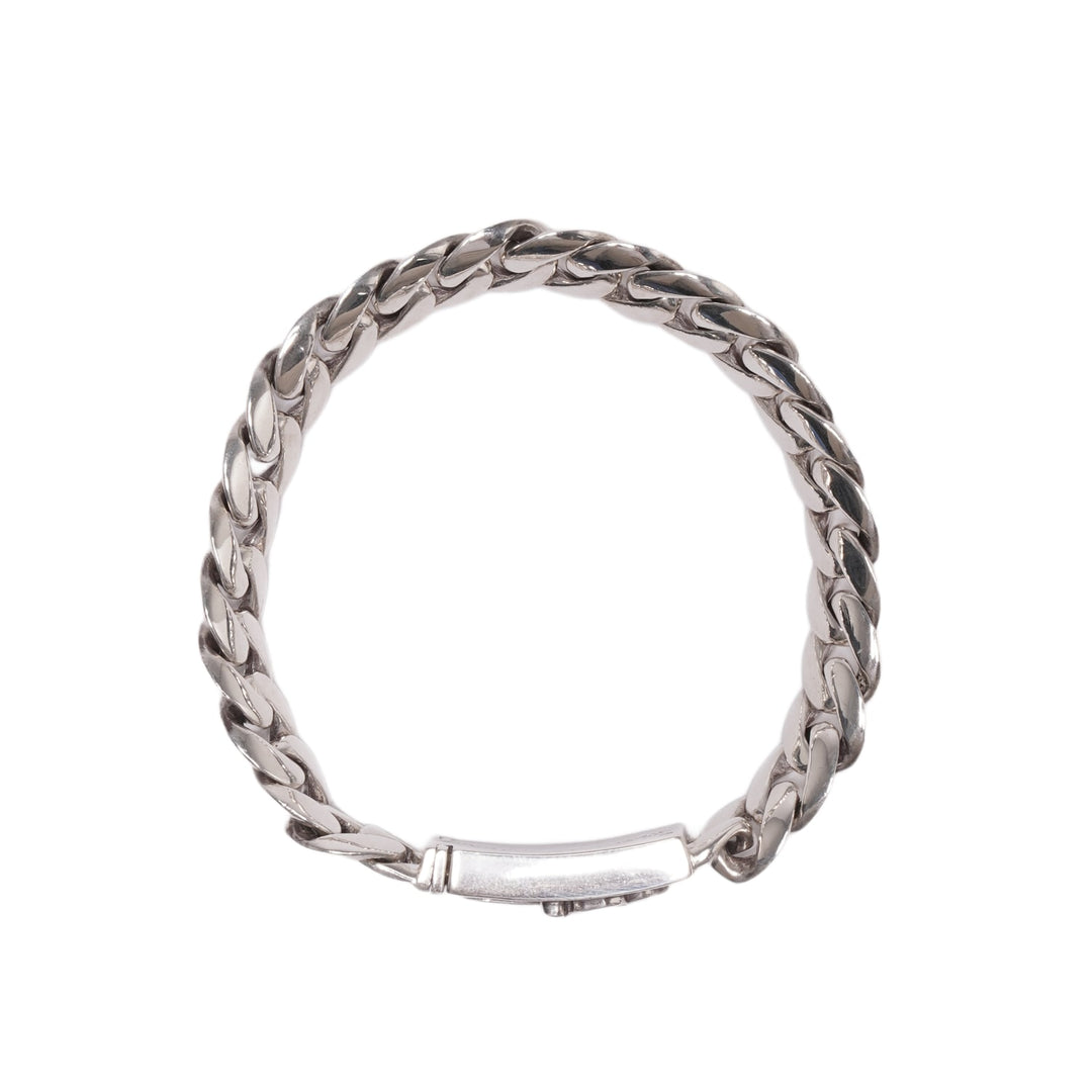 Chrome Hearts 'Dagger' 7in Silver Cuban Bracelet