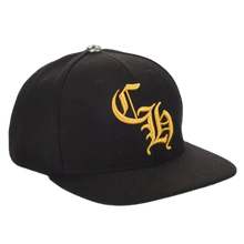 Chrome Hearts 'Black & Yellow' 6 Panel Black Baseball Hat