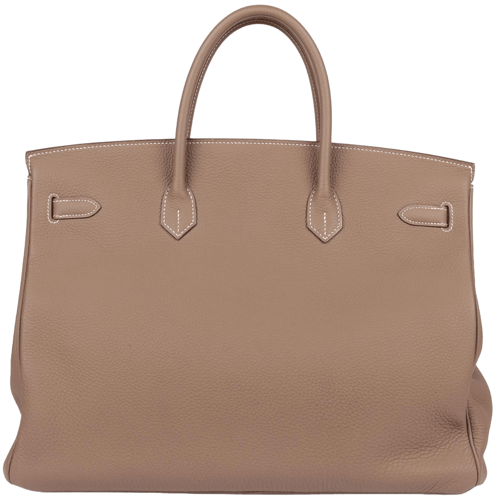 Hermès 'Tan' Etoupe Togo Leather Birkin 40 Bag