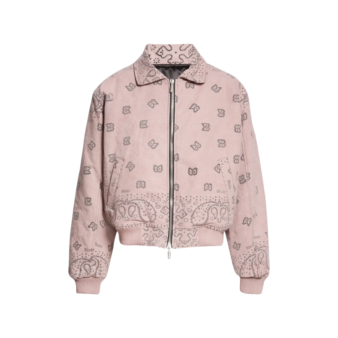 Rhude 'Pink' Bandana Bomber Jacket