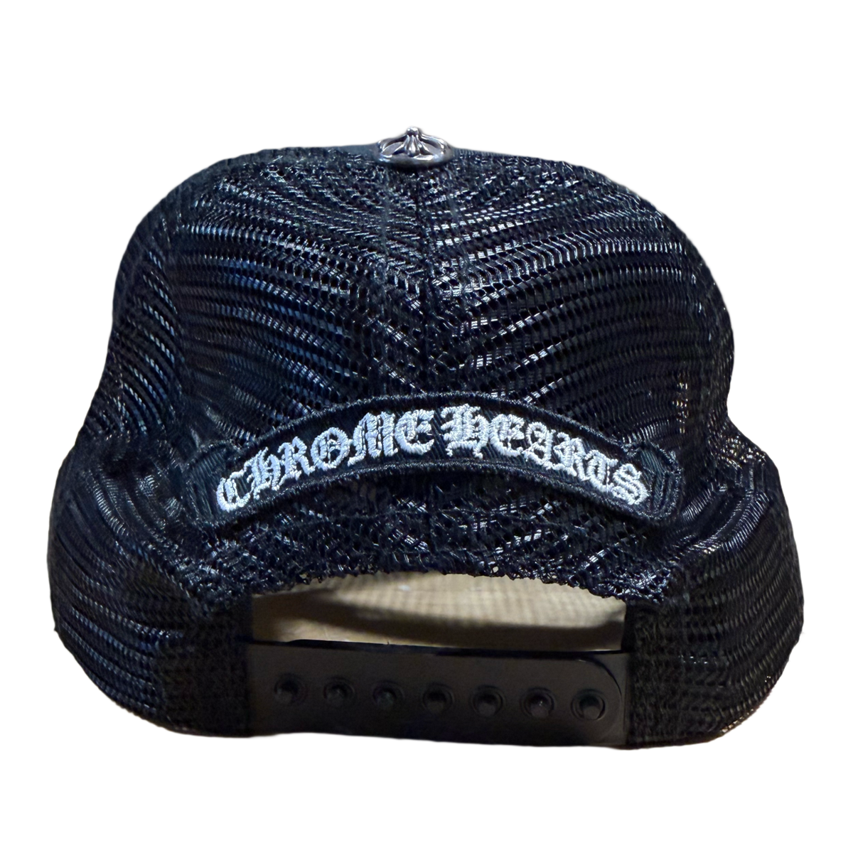 Chrome Hearts Matty Boy 'Blue Chomper' Leather Patch Hat