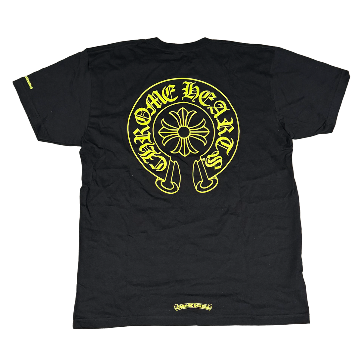 Chrome Hearts 'Black' Neon Horseshoe Logo Pocket Tee