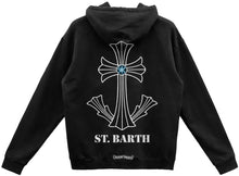 Chrome Hearts 'Black Anchor' St. Barth Scroll Logo Hoodie