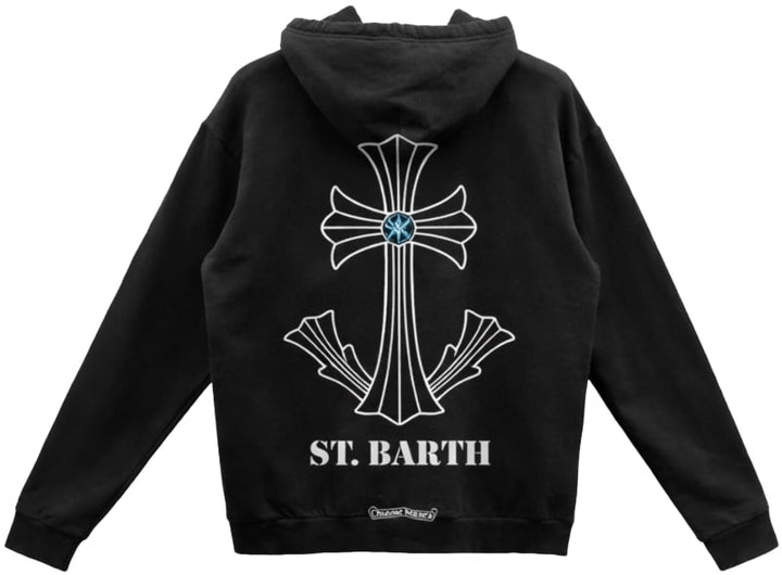 Chrome Hearts 'Black/Blue' St. Barth Scroll Logo Hoodie