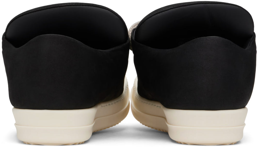 Rick Owens 'Black' Padded Nubuck Jumbo Low Sneaker