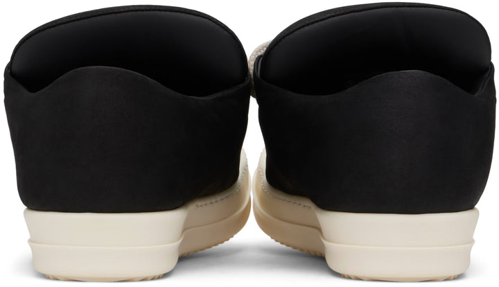Rick Owens 'Black' Padded Nubuck Jumbo Low Sneaker