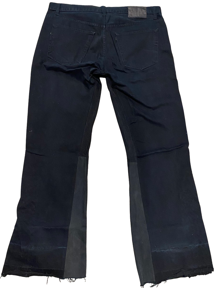 Gallery Dept 'Jet Black Studded' LA Flare Jeans
