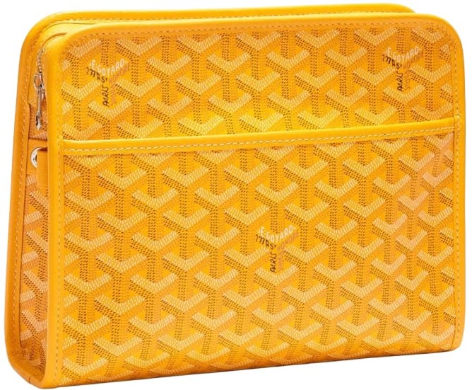 Goyard 'Yellow' Jouvence MM Toiletry Bag